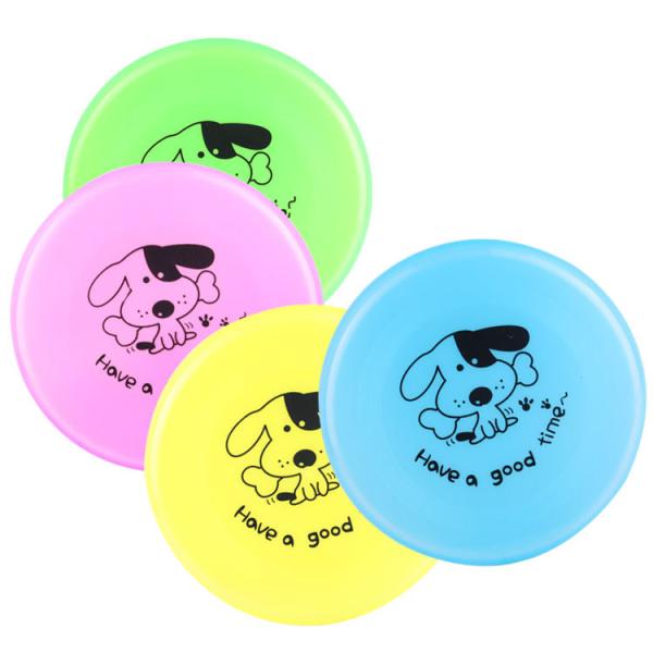 Dog Pet Plastic Frisbee- Lightweight & Waterproof Plastic - Aerodynamically Designed Fast Outdoor Foldable Toy