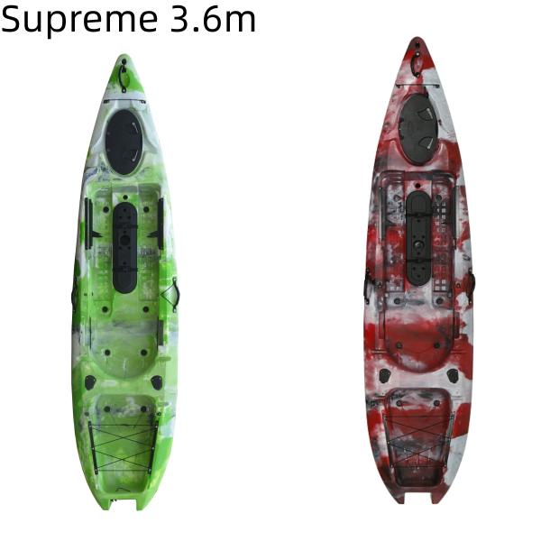 Outdoor HDPE 3.6m Rowing Boat with Paddle Seat 1 Person Capacity