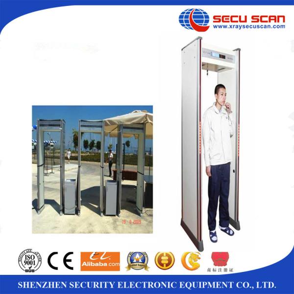 18 Zones Walk Through Security Metal Detectors / Archway Metal Detector With Sound Alarm