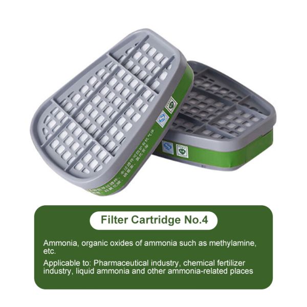 The factory sells 6003 organic vapor acidic gas cylinder activated carbon filter and 6200, 6800, 7502 reusable gas masks.