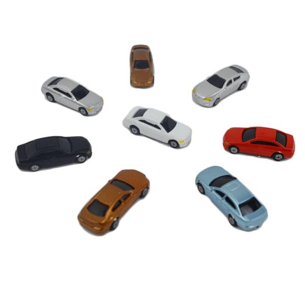 1:200 miniature plastic scale painted model car for architecture model train layout