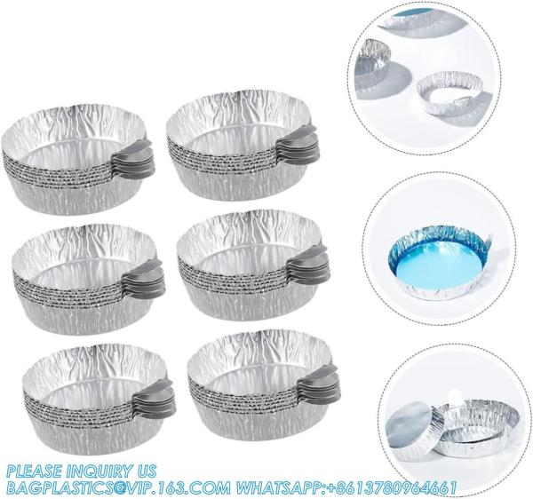 Aluminum Weighing Boats Liquid Mixing Foil Trays Aluminum Weighing Pan Foil Reusable Chemistry Weighing Pan for Lab