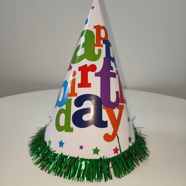 Customized Cartoon Happy Birthday Christmas Paper Gift Hat with Customized Style