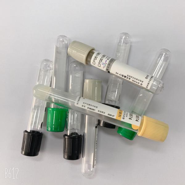 Tubo profesional de la colección de la sangre del vacío del oxalato del potasio del fluoruro de sodio