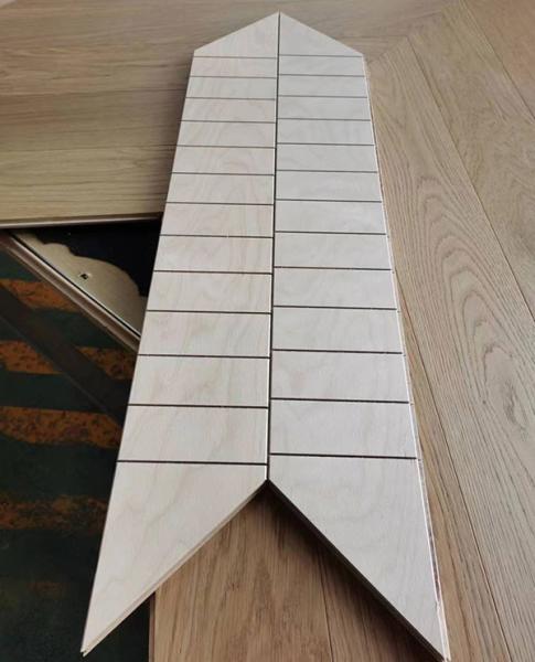 Quality Natural Vanished Chevron Oak Engineered Flooring 780x125x15MM, AB grade, Brushed, UV lacquer