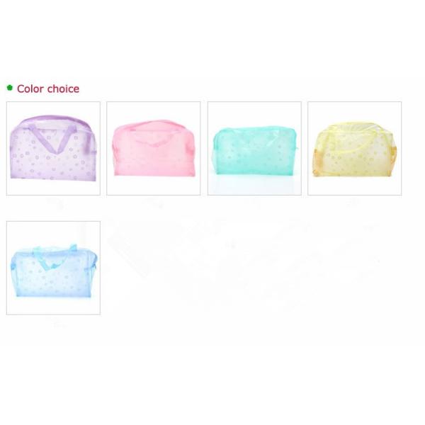 OEM Foldable PVC Cosmetic And Toiletry Bags Portable Makeup Bag With Zipper