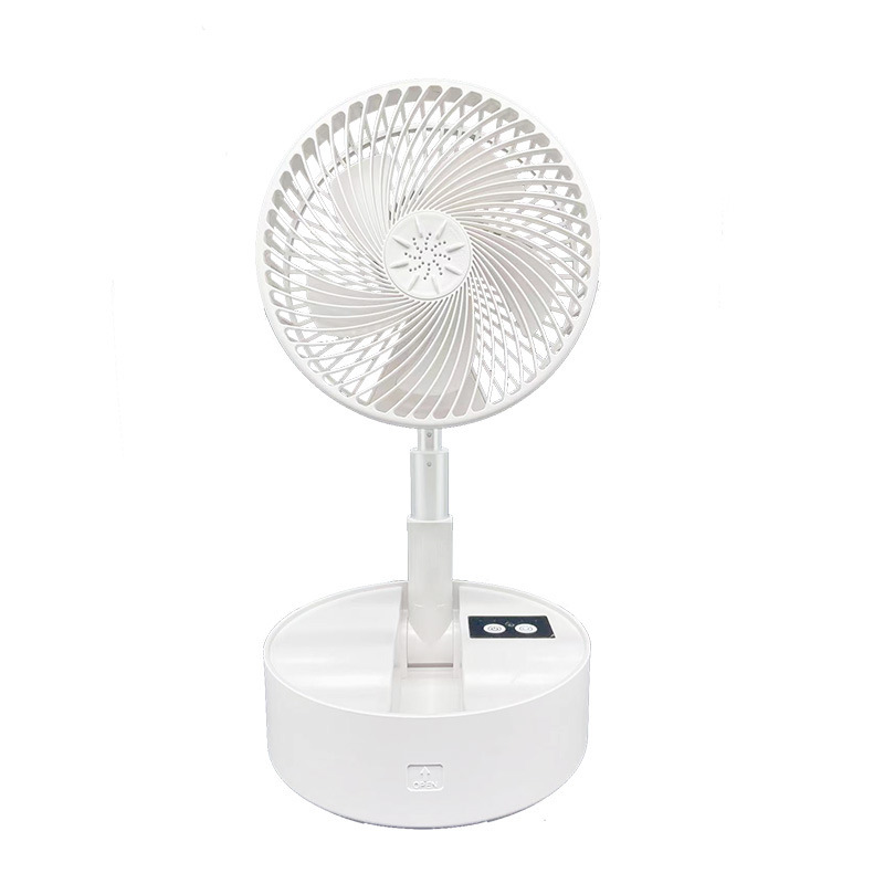 Telescopic Foldable Portable Fan , USB Rechargeable Foldable Oscillating Fan For Outdoor / Camping