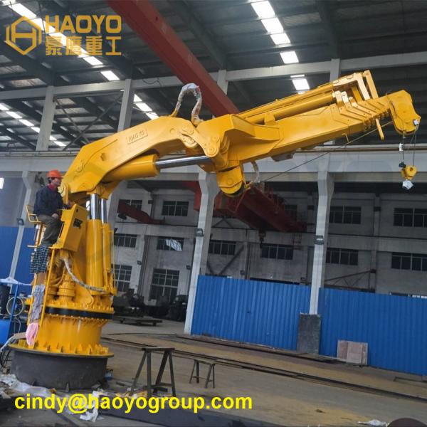 Telescopic Hydraulic Knuckle Boom Marine Boat Crane for sale Marine Ship Deck Crane