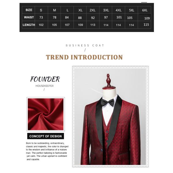 2023 LCBZ Spring Autumn Men's Suits Set with Regular Clothing Length and Zipper Fly