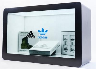 55'' Clear Lcd Display Box True Multi Touch Toughened Safety Glass Material