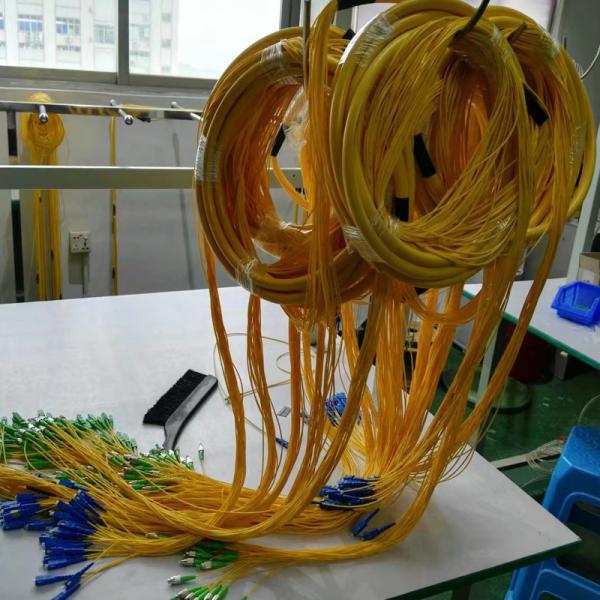 12 Core G657A1 SC To LC 100M Pre Terminated Fiber Optic LSZH