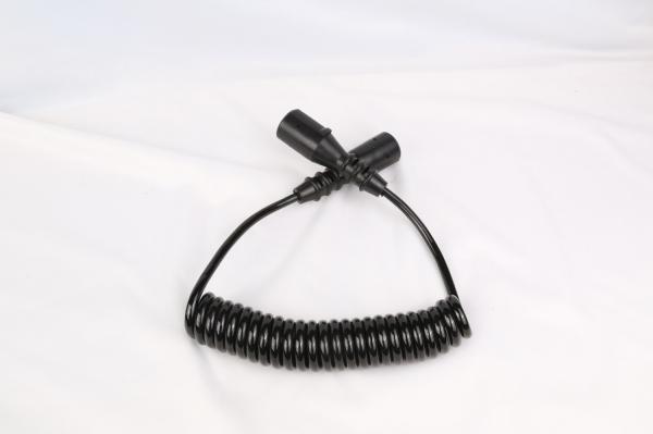 Stable Performance Coiled Wire Cable / Trailer Safety Cables Easy Operating