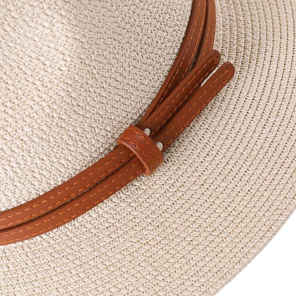 Women's  Straw Hat Foldable Panama Sunshade Hat Beach Hat