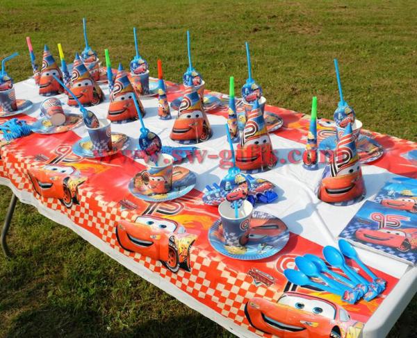 Cars theme Kids Birthday Party Decoration Set Party Supplies Baby Birthday Pack event party supplies