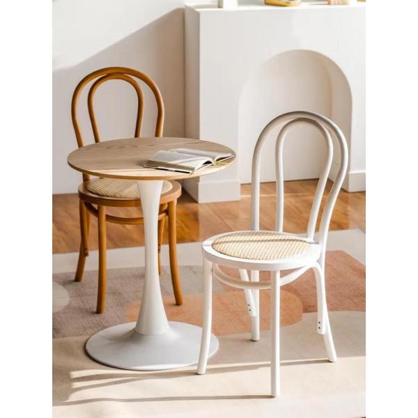 Natural Rattan Cushion Solid Wood Wedding Wooden Chair Modern Customized Banquet Stackable Chair for Commercial Furniture