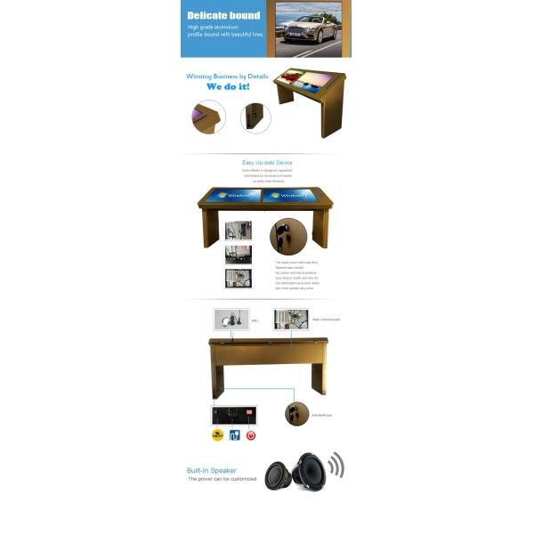 quiosque do tela táctil do monitor de 4GB RAM, tabela interativa do toque de Compatable multi