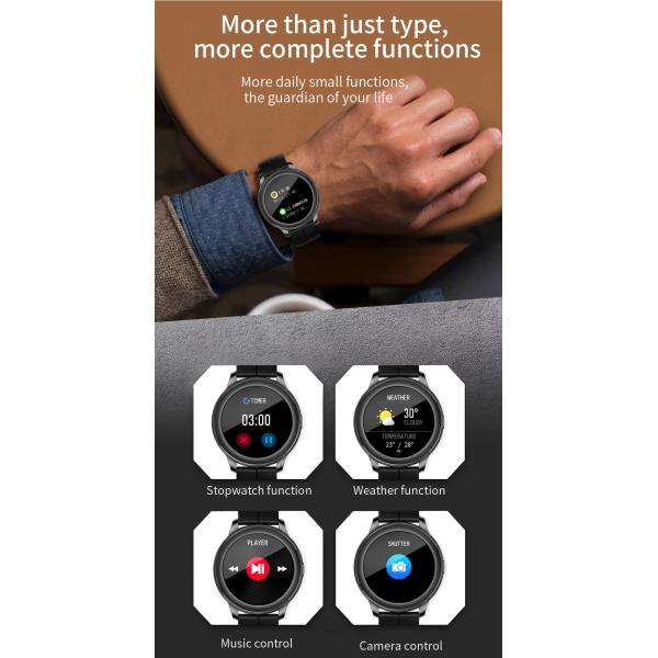 IOS CF22 240X240 андроида дозора отслежывателя сна Smartwatch медицинского контроля IP67 BLE умный