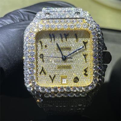 Busto de Moissanite abaixo do tipo luxuoso Diamond Studded Watch In Japan do relógio
