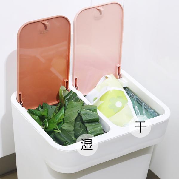 Office Kitchen Rectangular Garbage Can With Lid Top Press Cover