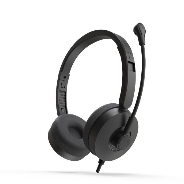 ETEK Noise-Cancelling Wired Headset Blocks Out Noise For Immersive Sound In Meetings Work Or Gaming