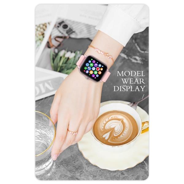 Y20 1.69 Inches Fitness Tracker Smartwatch 47g Flip Phone Redmi Note 10 Pro Couple