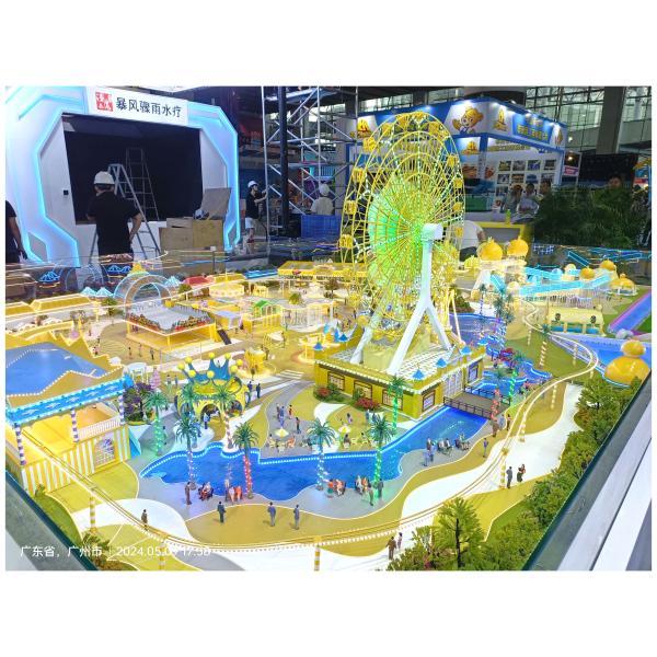 1:150 Amusement Park Models LED Lighting Model Theme Park Customized