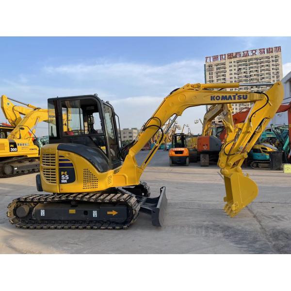 5,5 экскаватор используемый тоннами мини использовал экскаватор PC55MR-2 KOMATSU