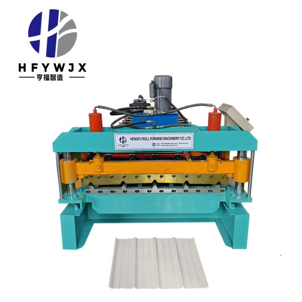 1040 Type 13 Row Molding Trapezoidal Roof Sheet Machine With 300H Steel Frame