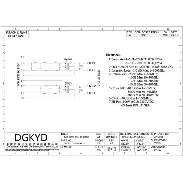 Кабель ethernet RJ45 модульный Джек DGKYD111B086GWA1D 100 НИЗКОПРОБНЫЙ с пальцами EMI