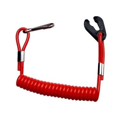 TPU revestiu a segurança externa Lanyard Quick Release Coil Lanyard