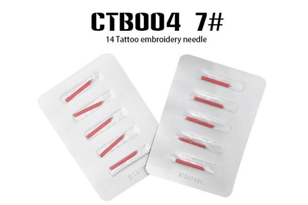 Stainless Steel Permanent Makeup Microblading Tattoo Needls Sterilized With Gamma Rays