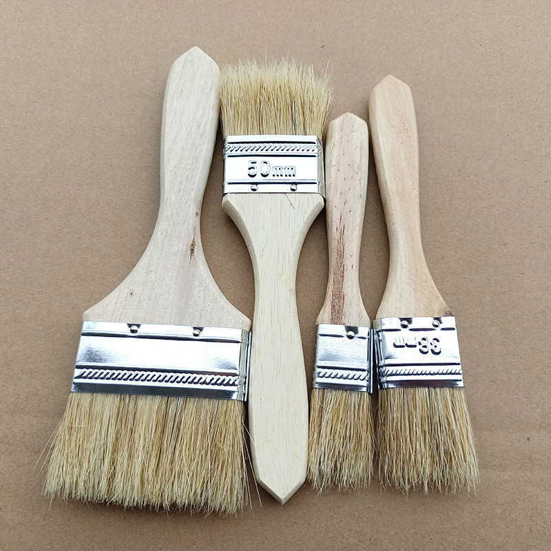 Customization Wooden Handle Paint Brush 6.700kg Gross Weight Customization Option