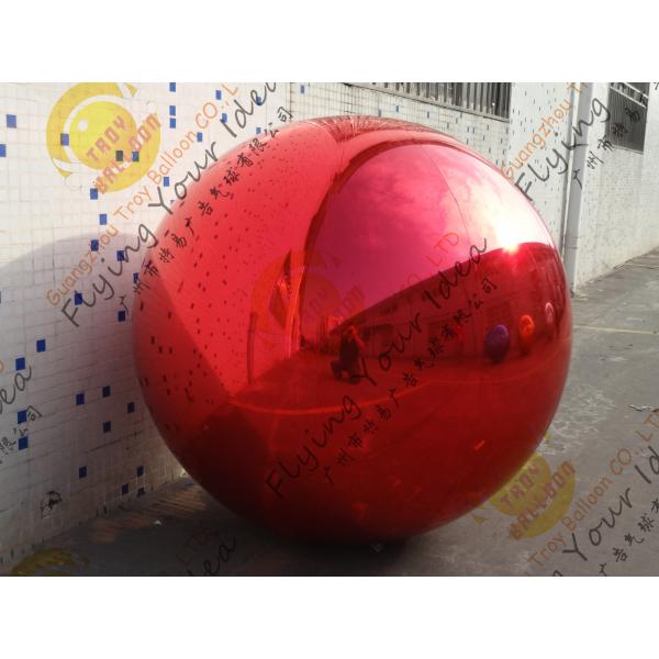 Раздувной воздушный шар рекламы гелия, воздушный шар зеркала Pvc красный