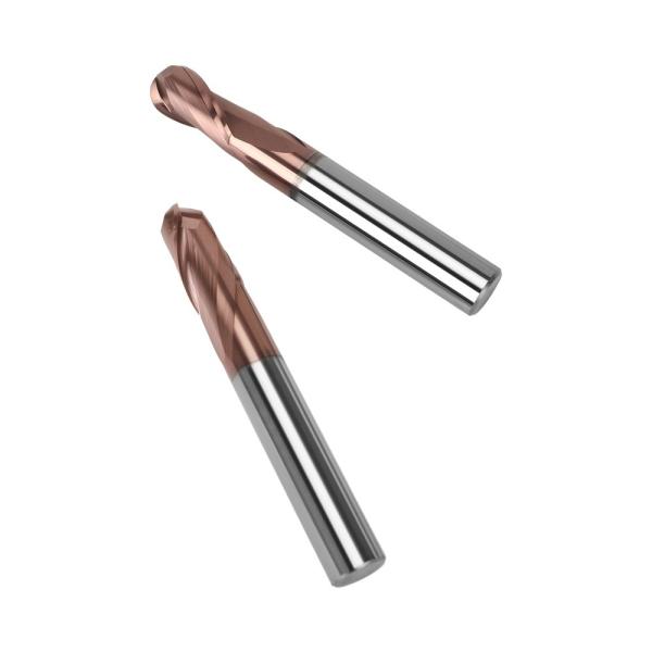 HRC60 Tungsten Carbide Ball Nose End Mills for Stainless Steel