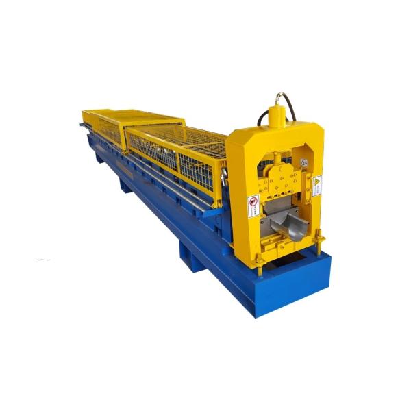 Hydraulic Aluminum Steel Rain Gutter Roll Forming Machine , Rain Pipe Forming Machine
