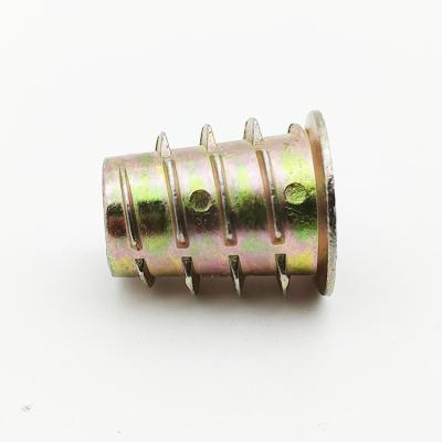 100pcs M4 M5 M6 M8 M10 para a porca de madeira da inserção da mobília da porca da linha do hexágono
