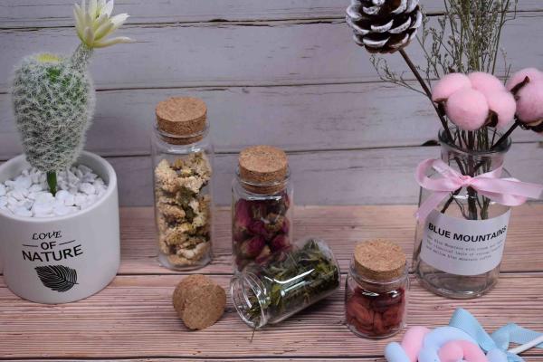 Candle Jars Organic Natural Cork Lids Heat Insulating