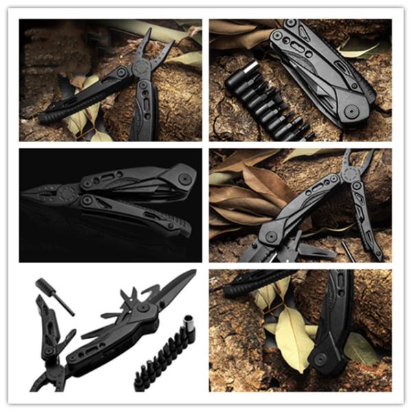 Multifunctional Combination Cutting Plier Black Stainless Steel