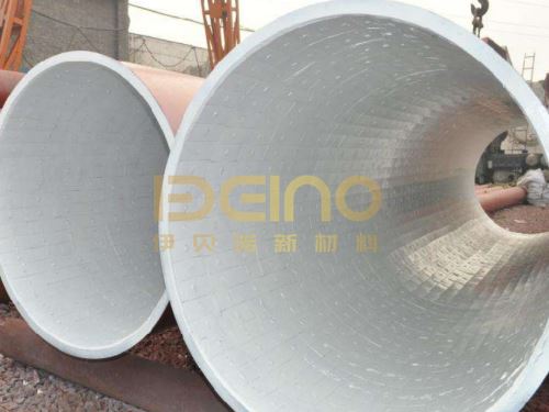 Stainless Steel Alumina Ceramic Pipe Eco Friendly Ceramic Lined Pipe Elbows