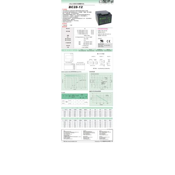 BB Battery SLA BB BP28-12 28Ah AGM UPS Storage Battery 12V Lead-Acid Battery