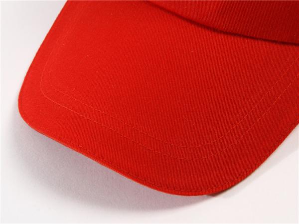 60cm Baseball Breathable Mesh Caps Embroidery SGS Red Color Cotton Canvas