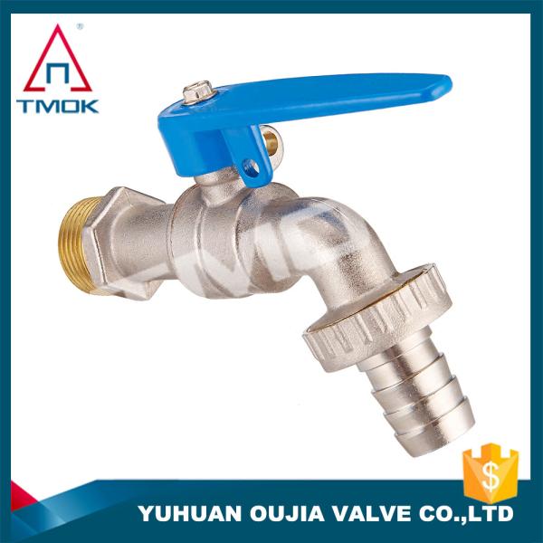 1/2 3/4 BSP Thread One Way Flow Water Sanitary Hose Cock Taps Wall Mounted Brass Bibcock
