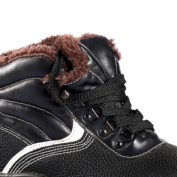 Chaussures de sécurité industrielles de marque cuir de vache haut orteil en acier anti-éclatement plaque d'acier chaussures de travail pour hommes
