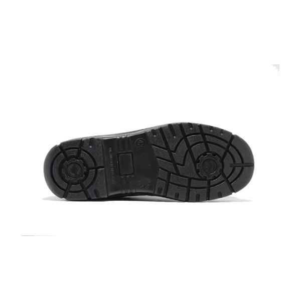 PU Coated Steel Toe Anti Static Black Police Sneakers By Miner Outsole Basic Style