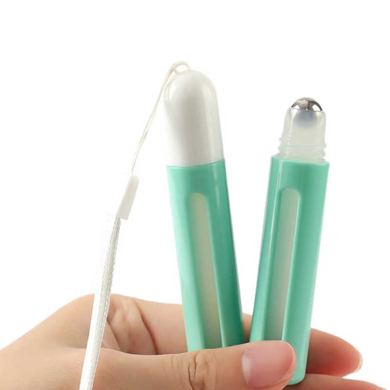 5/10ml Leakproof Roll On Bottle with Wrist Lanyard for Cosmetic Container Custom Logo Available