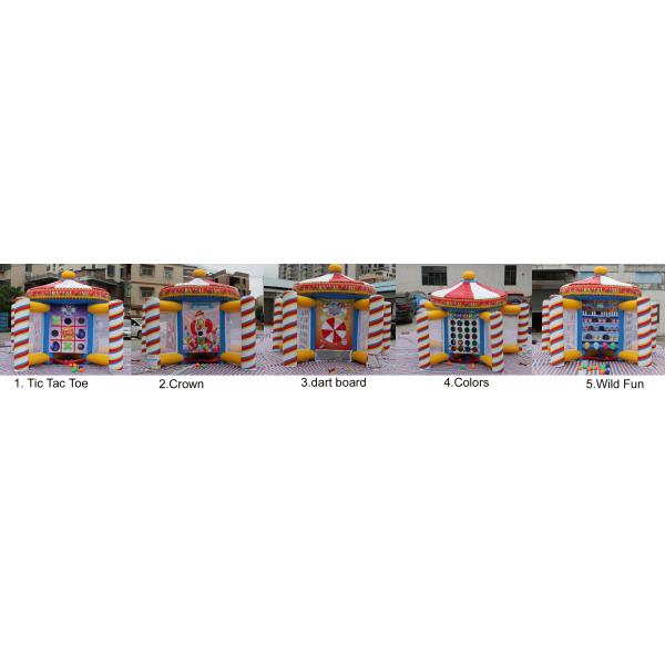 5 In 1 Outdoor Blow Up Kids And Adults Inflatabe Carnival Games For New Year Carnival Event
