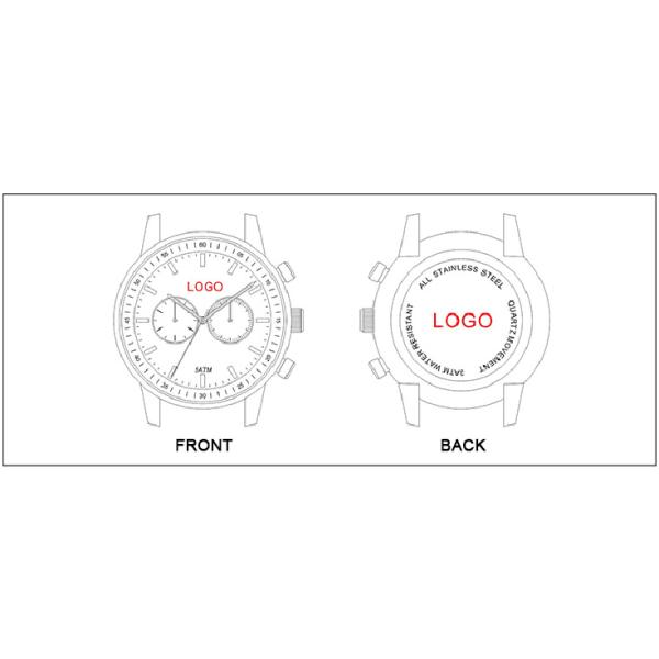3 ATM делают случай водостойким сплава брызг масла ремня силикона дозора кварца людей