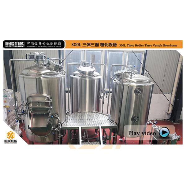 300L Pub Brewery In Line Micro Brewing Equipment For Craft Beer