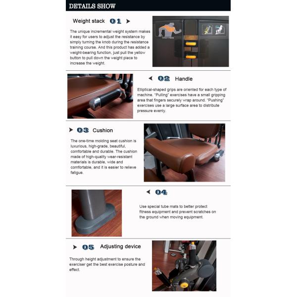 Integrated Heavy Duty Gym Equipment , Leg Extension Machine CE ISO Approval