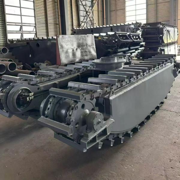 Floating Amphibious Dredging Machine Mini Excavator with Pontoon Used in Shallow Water and Swamp for pc30 